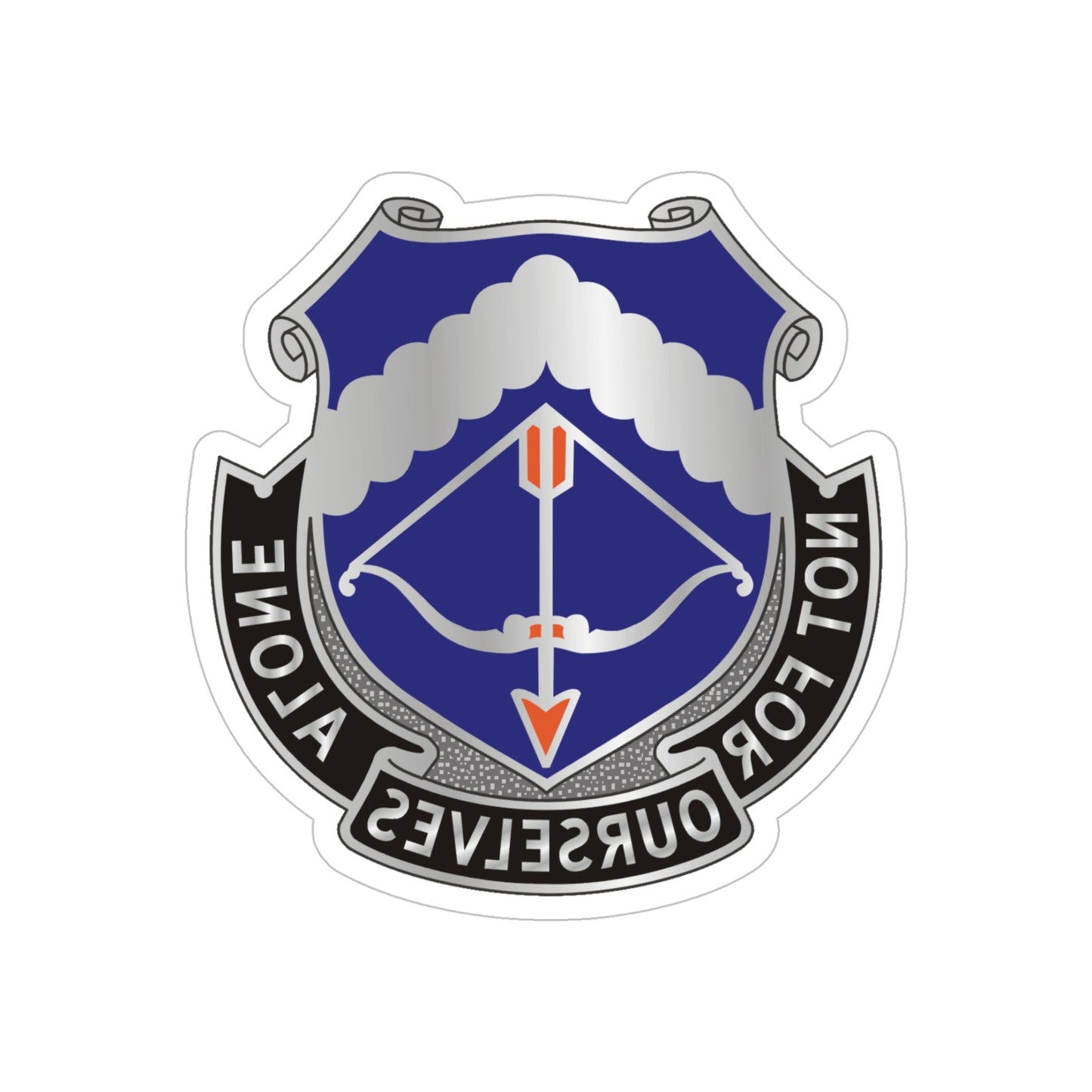 245th Aviation Regiment (U.S. Army) REVERSE PRINT Transparent STICKER-5" × 5"-The Sticker Space