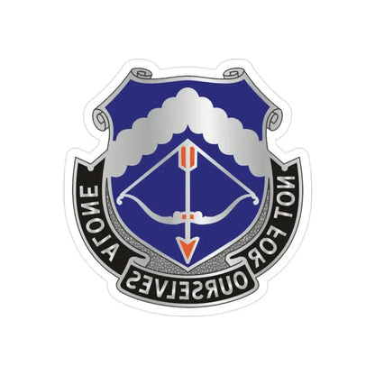 245th Aviation Regiment (U.S. Army) REVERSE PRINT Transparent Die-Cut STICKER 2 Inch Die-Cut Transparent - The Sticker Space