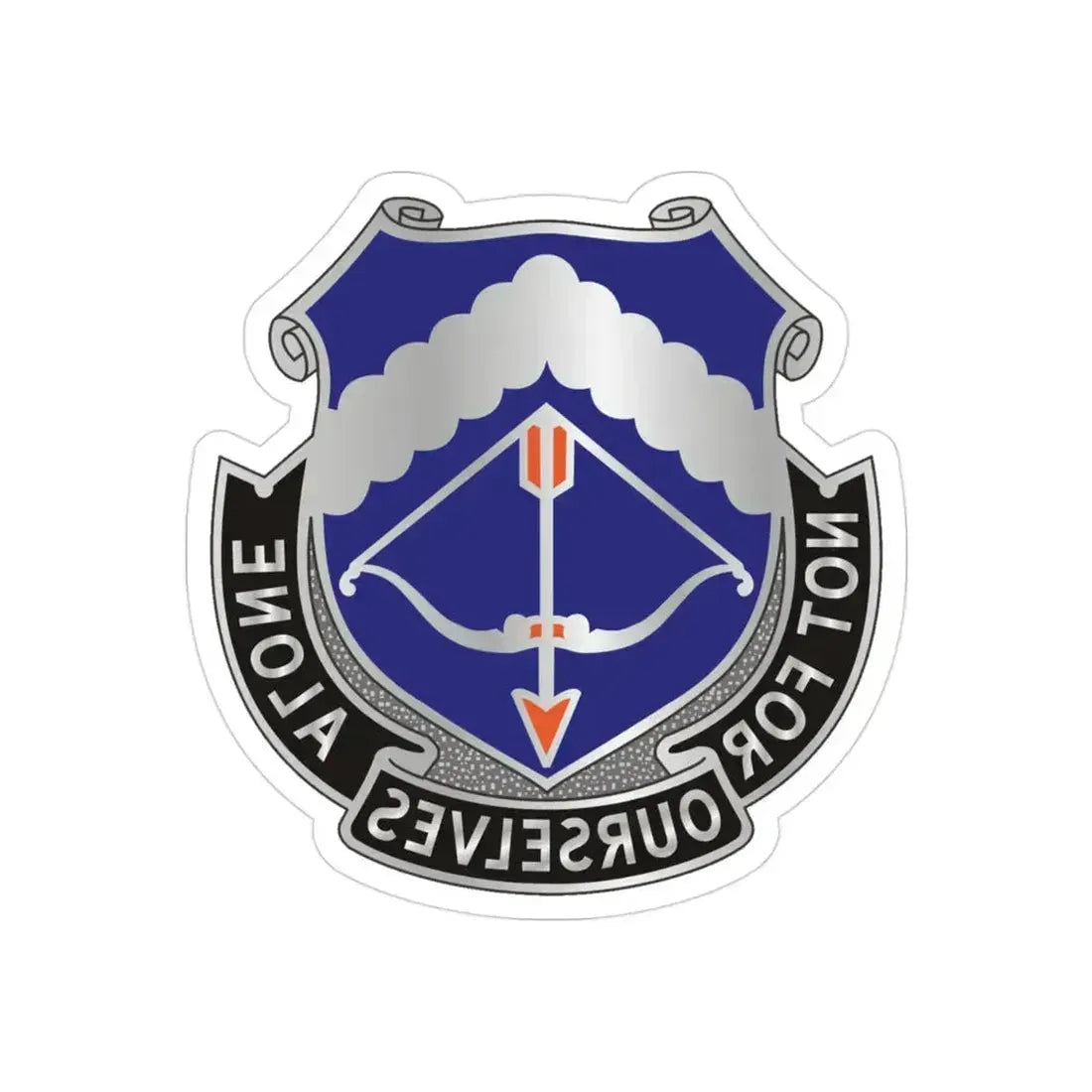 245th Aviation Regiment (U.S. Army) REVERSE PRINT Transparent Die-Cut STICKER 3 Inch Die-Cut Transparent - The Sticker Space
