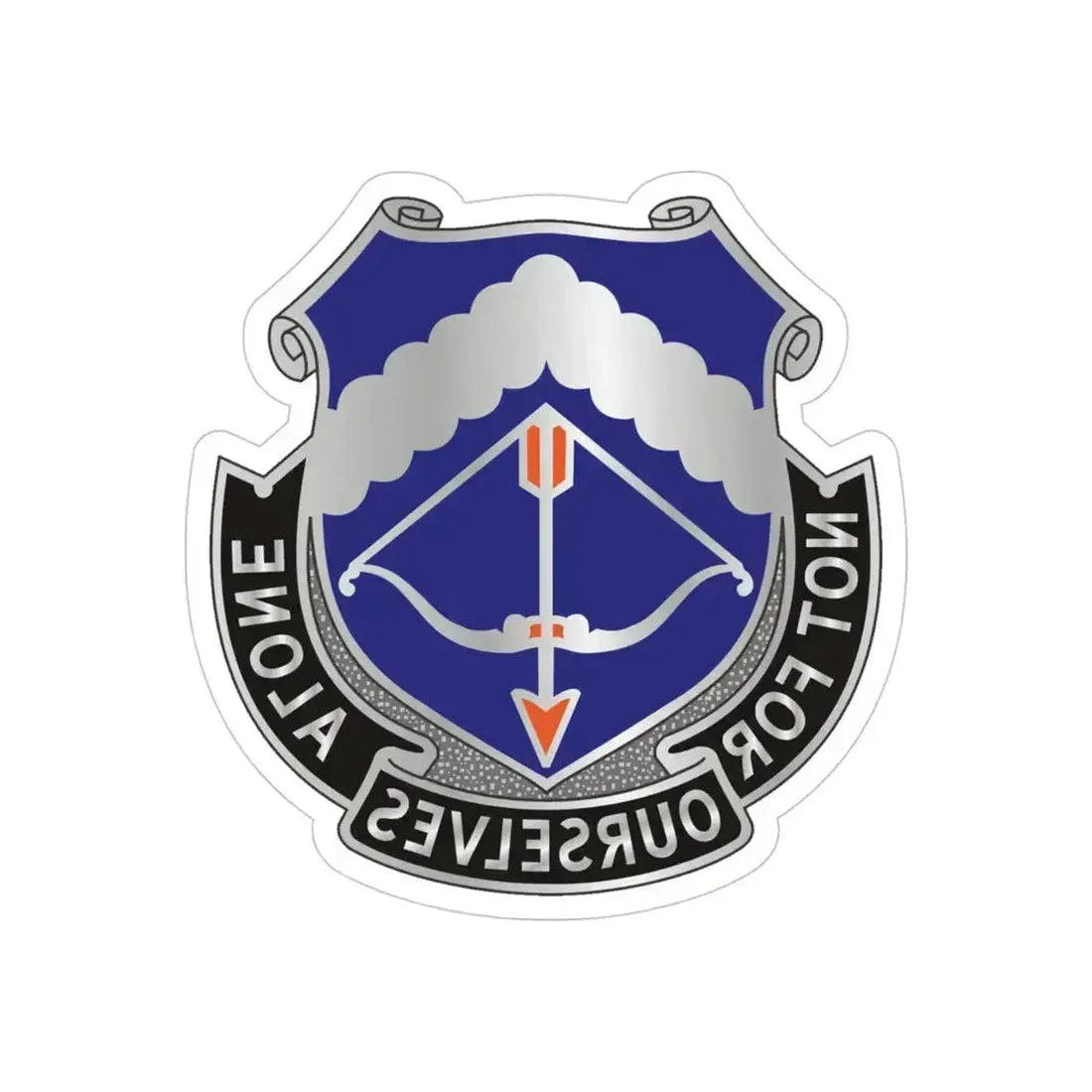245th Aviation Regiment (U.S. Army) REVERSE PRINT Transparent Die-Cut STICKER 4 Inch Die-Cut Transparent - The Sticker Space