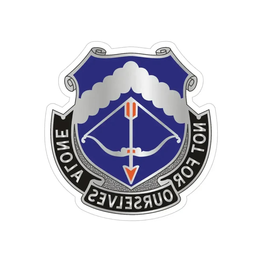 245th Aviation Regiment (U.S. Army) REVERSE PRINT Transparent Die-Cut STICKER 5 Inch Die-Cut Transparent - The Sticker Space