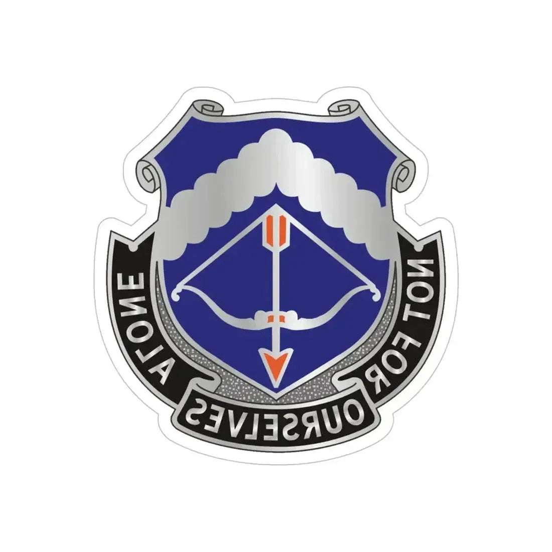245th Aviation Regiment (U.S. Army) REVERSE PRINT Transparent Die-Cut STICKER 6 Inch Die-Cut Transparent - The Sticker Space
