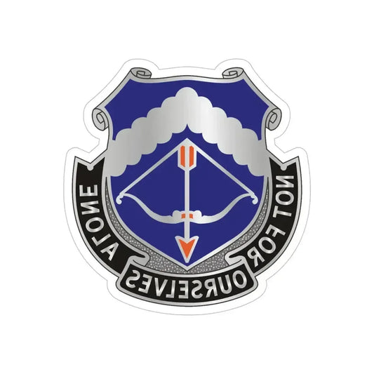 245th Aviation Regiment (U.S. Army) REVERSE PRINT Transparent Die-Cut STICKER 6 Inch Die-Cut Transparent - The Sticker Space