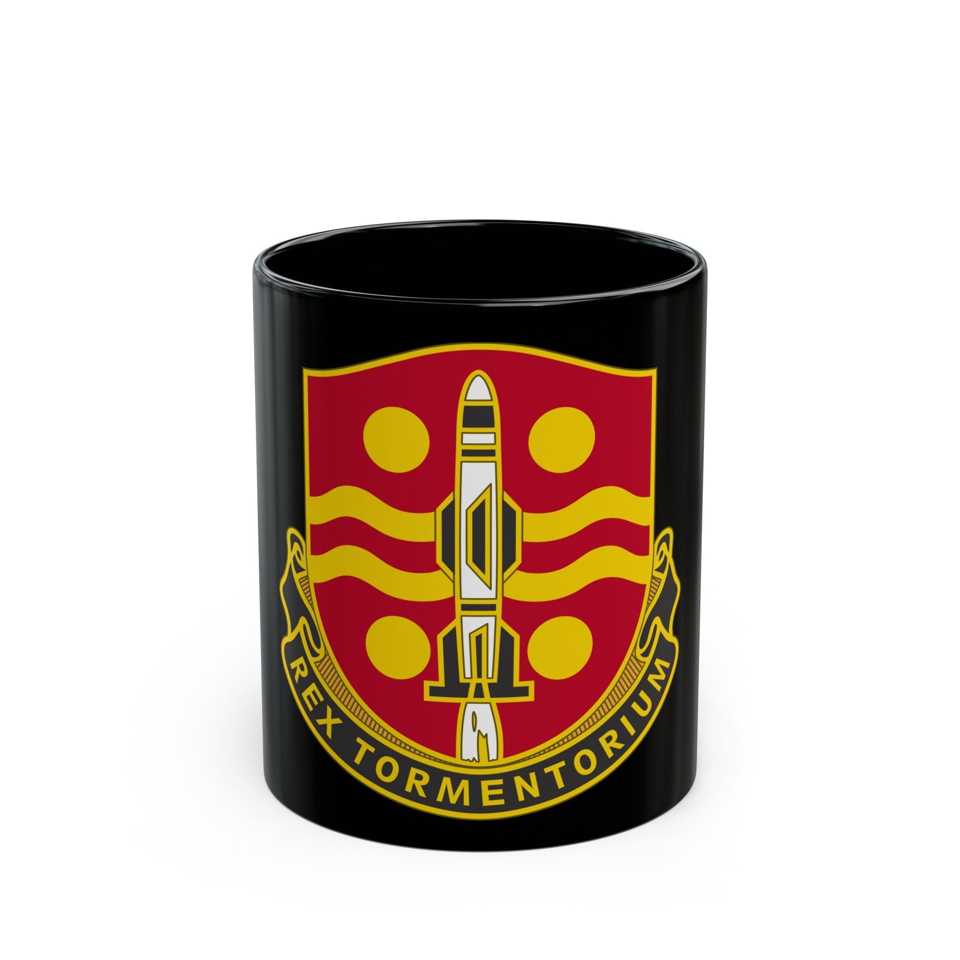 246 Field Artillery Battalion (U.S. Army) Black Coffee Mug-11oz-The Sticker Space