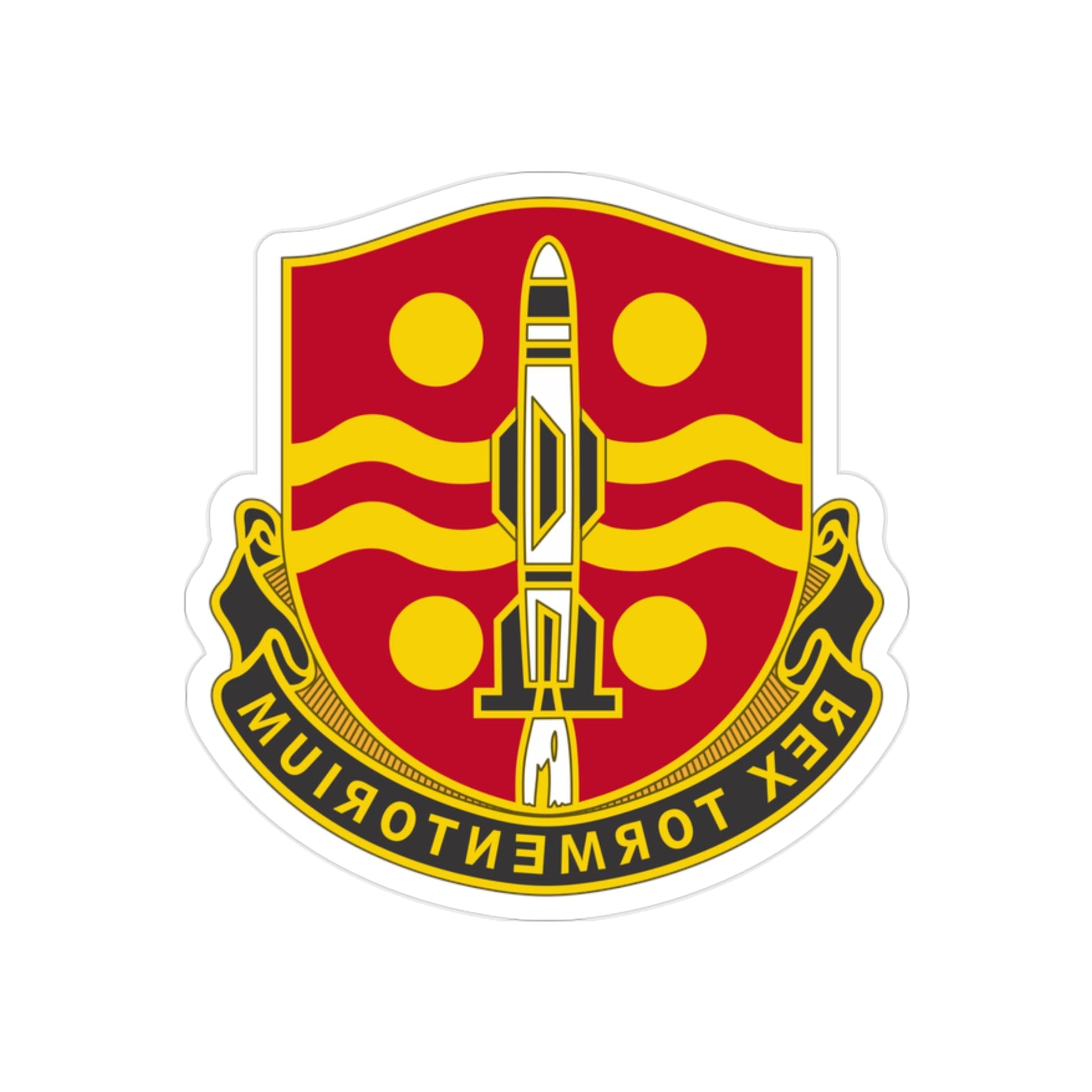 246 Field Artillery Battalion (U.S. Army) REVERSE PRINT Transparent STICKER-2" × 2"-The Sticker Space