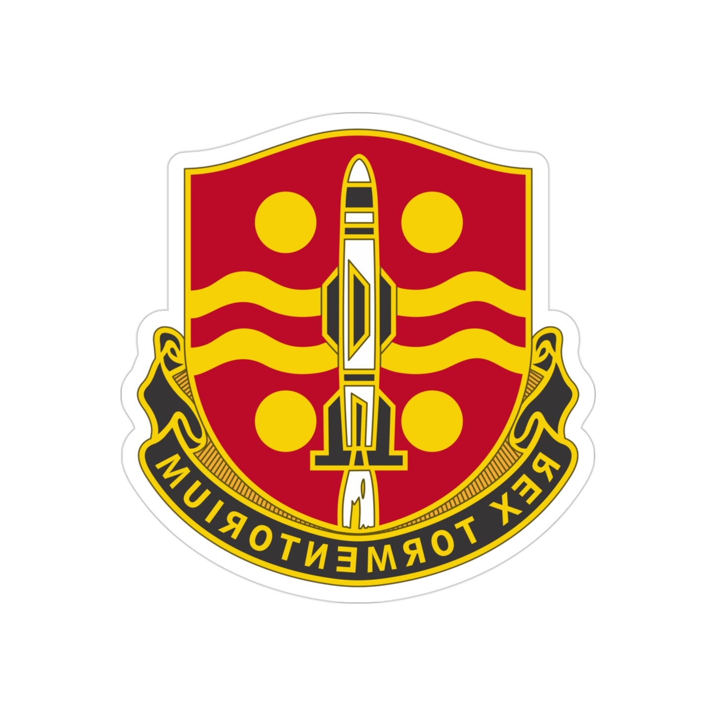 246 Field Artillery Battalion (U.S. Army) REVERSE PRINT Transparent STICKER-3" × 3"-The Sticker Space