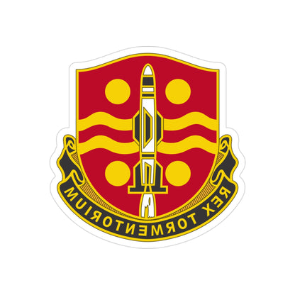 246 Field Artillery Battalion (U.S. Army) REVERSE PRINT Transparent STICKER-3" × 3"-The Sticker Space