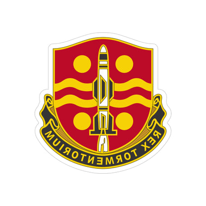 246 Field Artillery Battalion (U.S. Army) REVERSE PRINT Transparent STICKER-4" × 4"-The Sticker Space