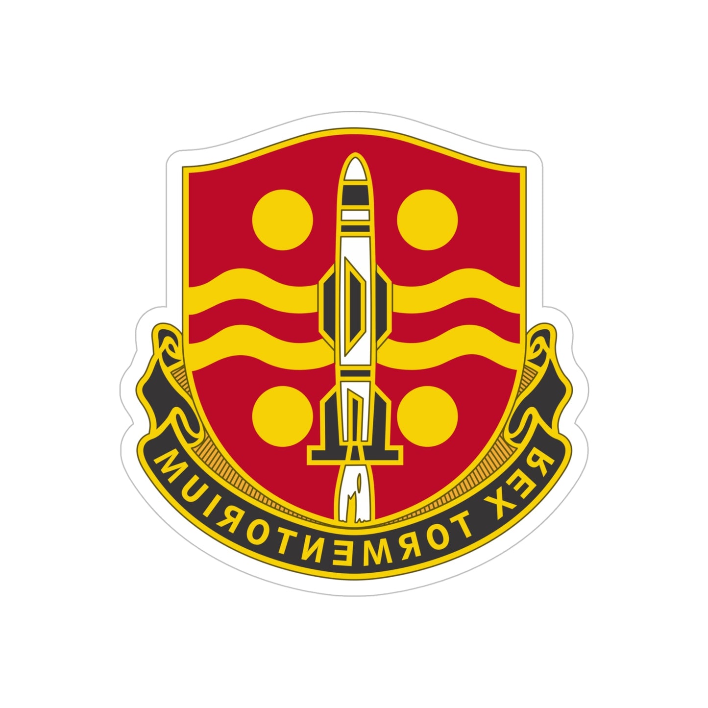 246 Field Artillery Battalion (U.S. Army) REVERSE PRINT Transparent STICKER-5" × 5"-The Sticker Space