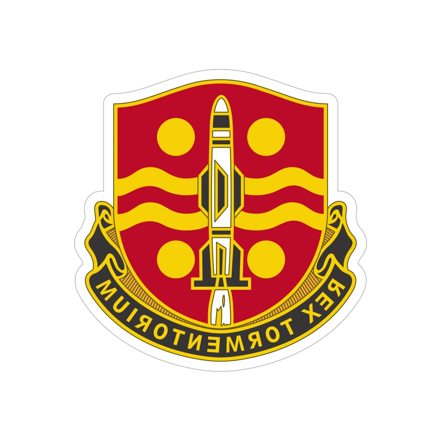 246 Field Artillery Battalion (U.S. Army) REVERSE PRINT Transparent STICKER-6" × 6"-The Sticker Space