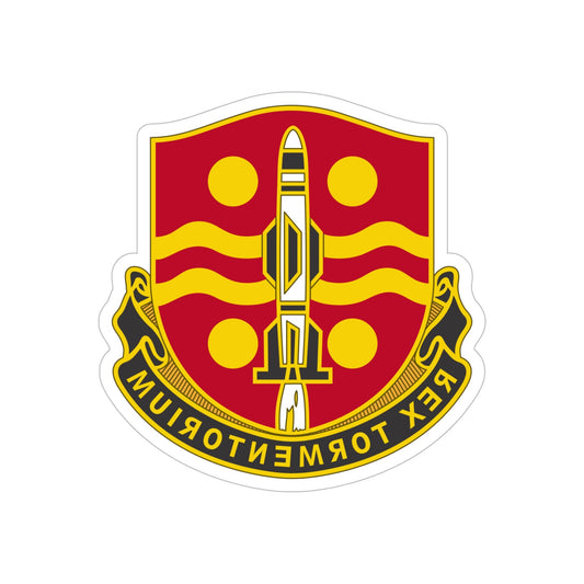 246 Field Artillery Battalion (U.S. Army) REVERSE PRINT Transparent STICKER-6" × 6"-The Sticker Space