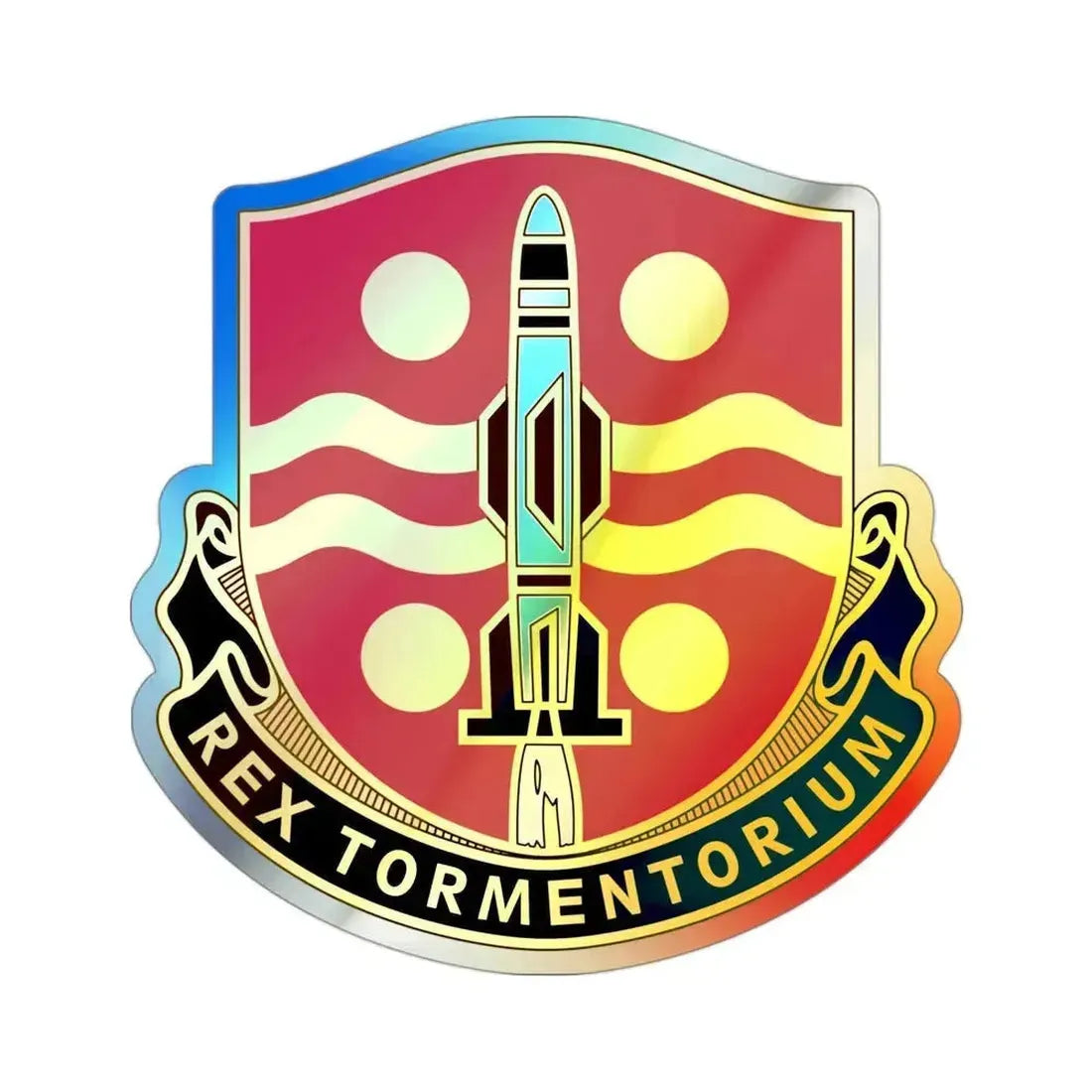 246 Field Artillery Battalion (U.S. Army) Holographic STICKER Die-Cut Vinyl Decal 3 Inch Holographic - The Sticker Space