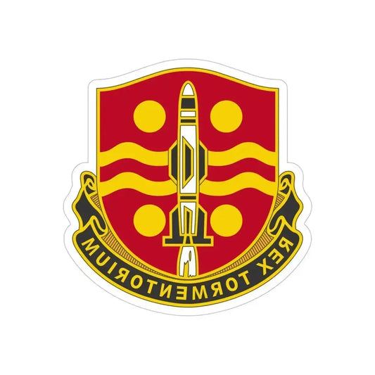 246 Field Artillery Battalion (U.S. Army) REVERSE PRINT Transparent Die-Cut STICKER 6 Inch Die-Cut Transparent - The Sticker Space