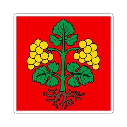 CHE Raron Bezirk Flag (Switzerland) STICKER Vinyl Kiss-Cut Decal