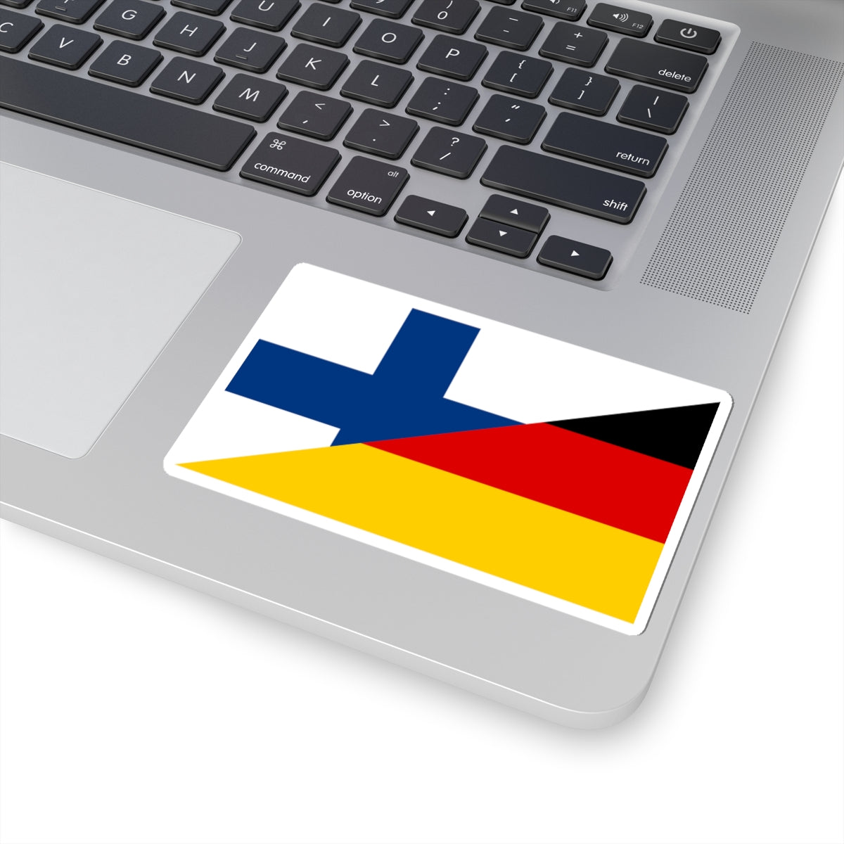 Flag of Finland and Germany (Finland) STICKER Vinyl Kiss-Cut Decal