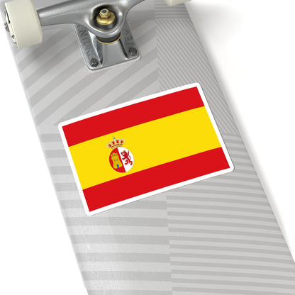 Flag of Spain 1785-1873 18751931 type 2 (Spain) STICKER Vinyl Kiss-Cut Decal