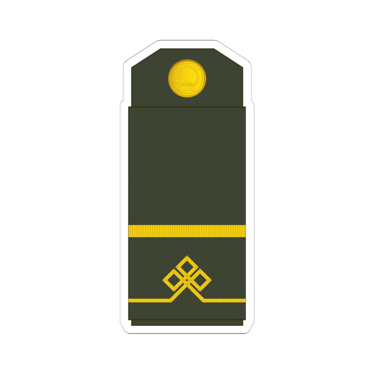 02 Mongolian Army LCP (Mongolia) (Military Rank) STICKER Vinyl Kiss-Cut Decal