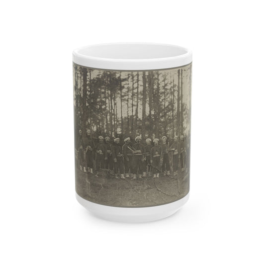 Band Of 114th Pa. Infantry, Brandy Station, Va., Apr. 1864 (U.S. Civil War) White Coffee Mug