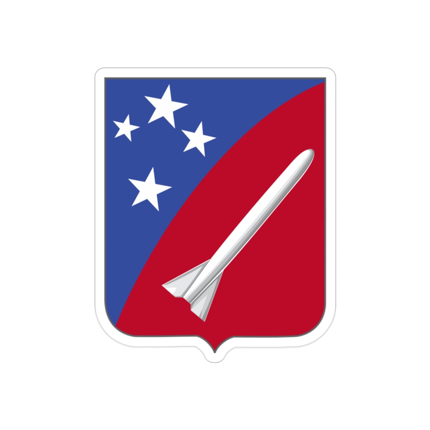 247 Field Artillery Missile Battalion 2 (U.S. Army) REVERSE PRINT Transparent STICKER-2" × 2"-The Sticker Space