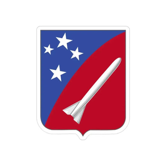 247 Field Artillery Missile Battalion 2 (U.S. Army) REVERSE PRINT Transparent Die-Cut STICKER 2 Inch Die-Cut Transparent - The Sticker Space