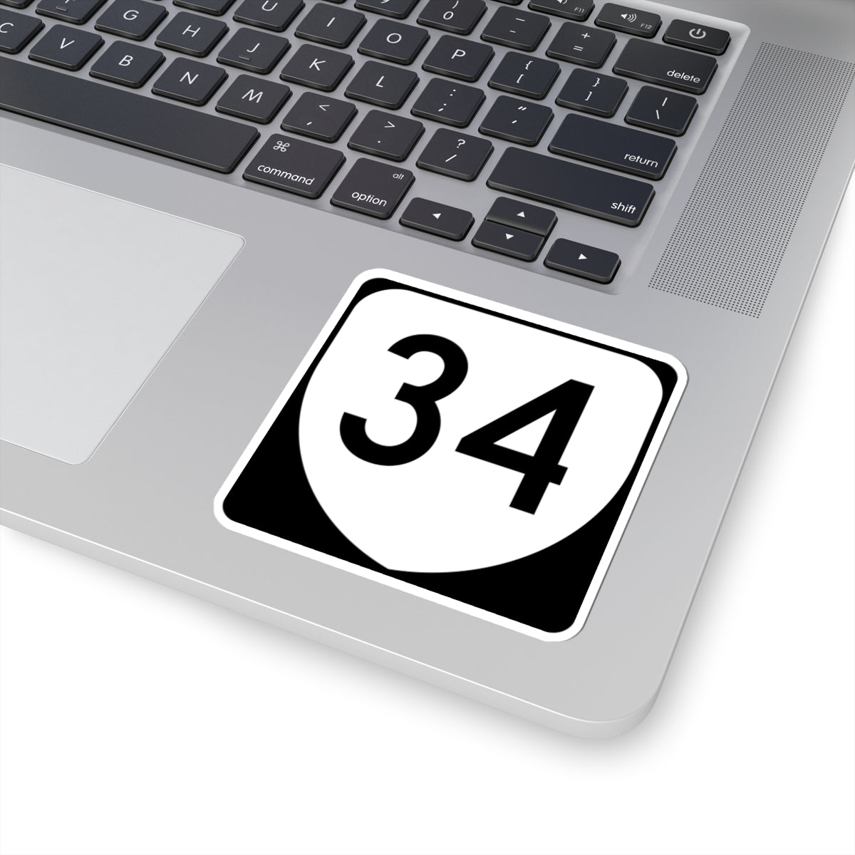 Virginia 34 (Virginia) (Road Sign) STICKER Vinyl Kiss-Cut Decal