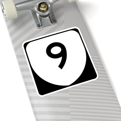 Virginia 9 (Virginia) (Road Sign) STICKER Vinyl Kiss-Cut Decal