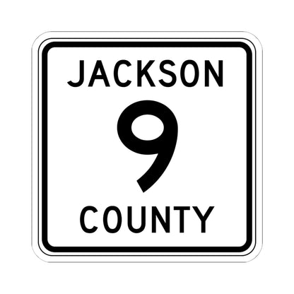 Jackson County Route 9 MN (Minnesota) (Road Sign) STICKER Vinyl Kiss-Cut Decal