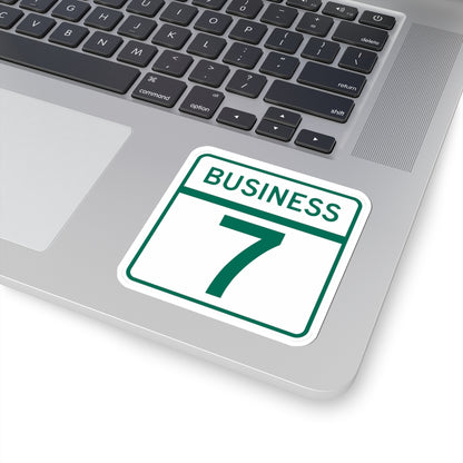 MD Route 7 Business (Maryland) (Road Sign) STICKER Vinyl Kiss-Cut Decal