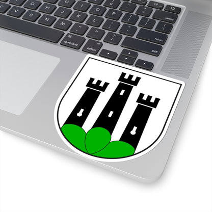 Susch wappen (Switzerland) (Coat of Arms) STICKER Vinyl Kiss-Cut Decal