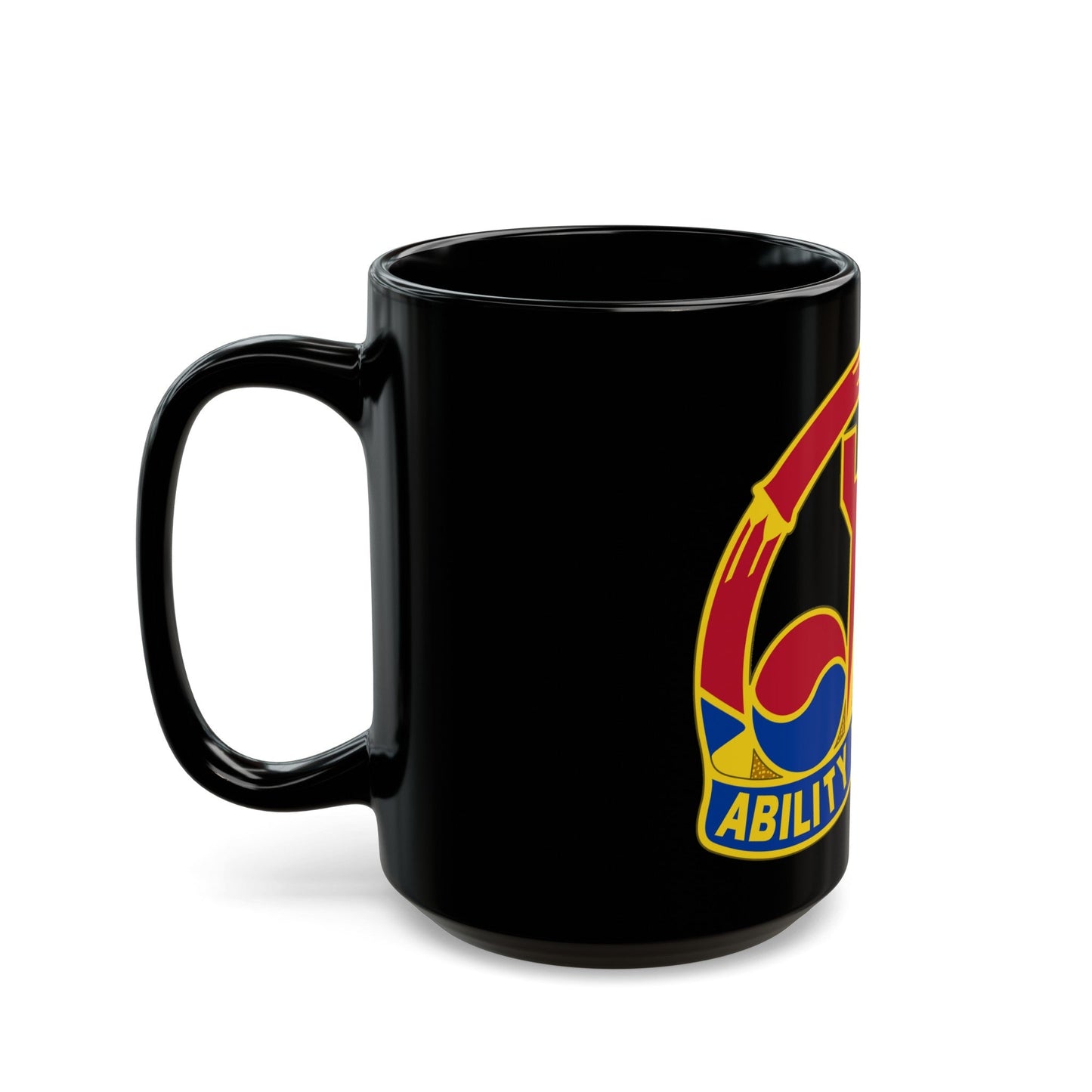 248 Engineer Battalion (U.S. Army) Black Coffee Mug-The Sticker Space