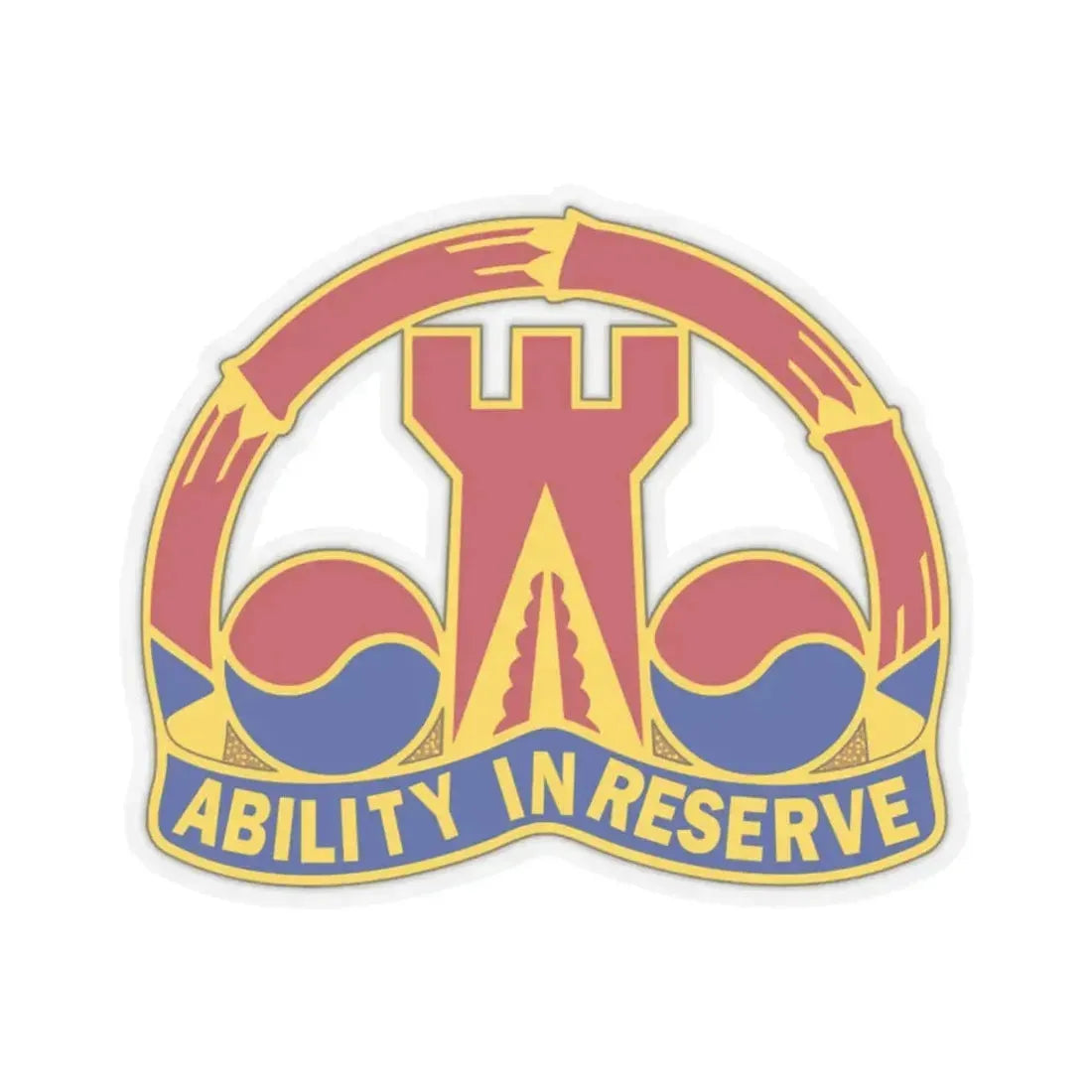 248 Engineer Battalion (U.S. Army) STICKER Vinyl Kiss-Cut Decal 2 Inch Transparent - The Sticker Space