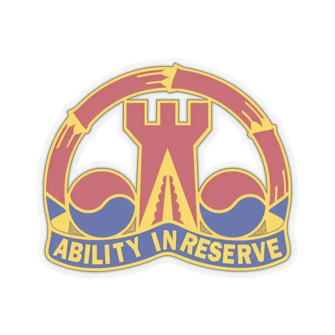 248 Engineer Battalion (U.S. Army) STICKER Vinyl Kiss-Cut Decal 6 Inch Transparent - The Sticker Space