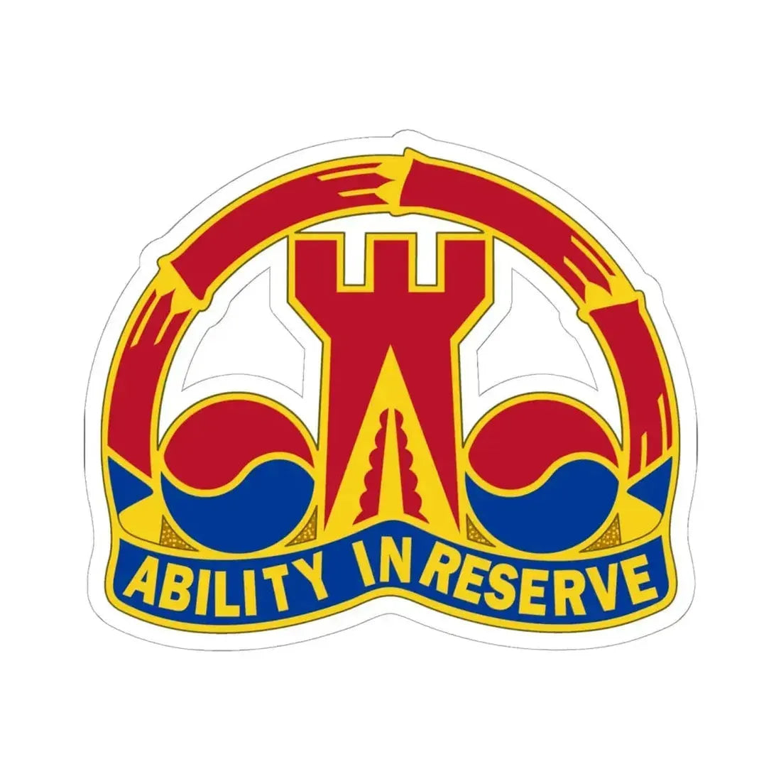 248 Engineer Battalion (U.S. Army) STICKER Vinyl Kiss-Cut Decal 6 Inch White - The Sticker Space