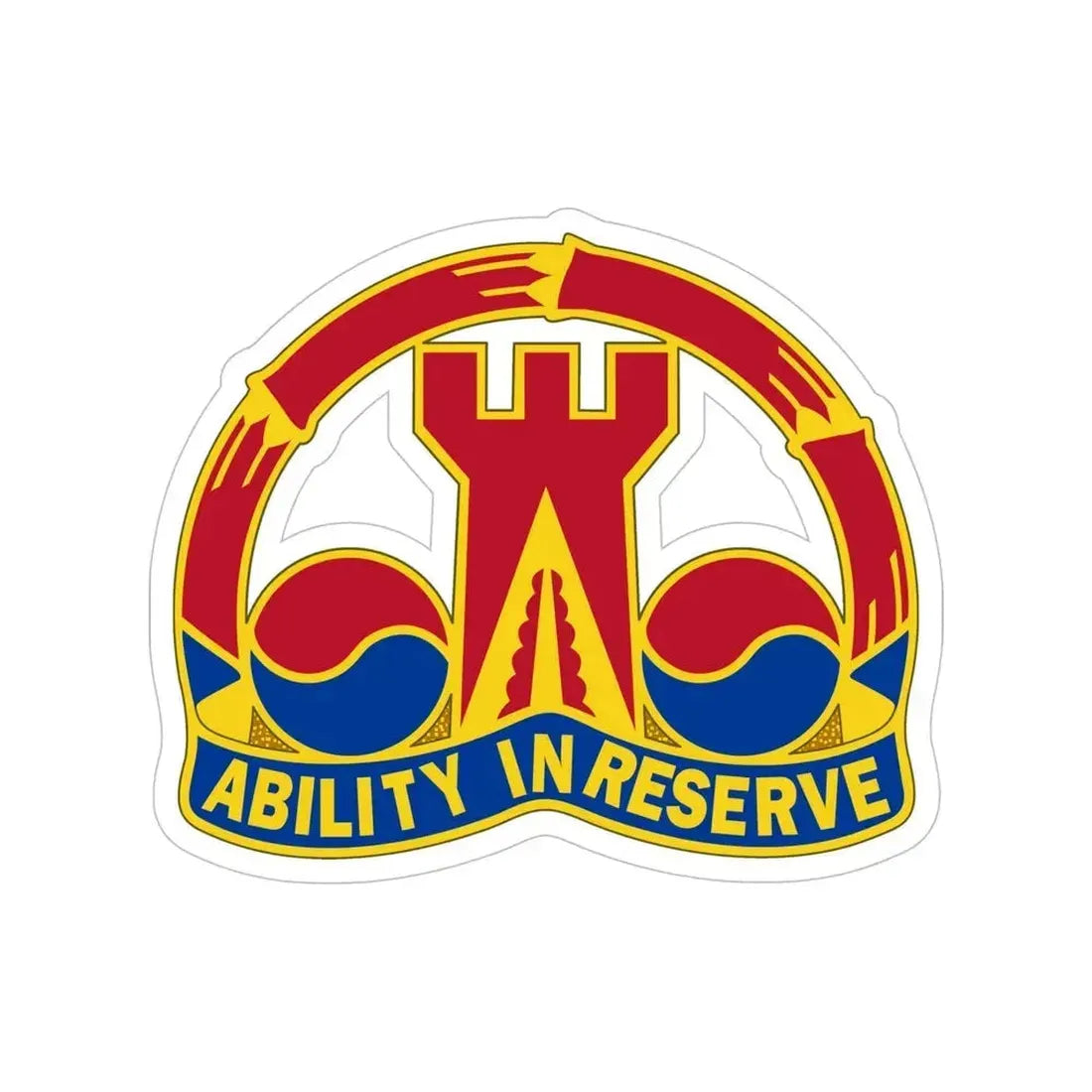 248 Engineer Battalion (U.S. Army) Transparent STICKER Die-Cut Vinyl Decal 5 Inch - The Sticker Space