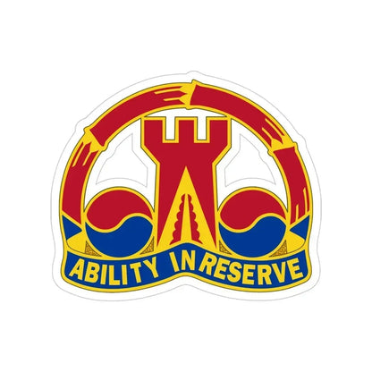 248 Engineer Battalion (U.S. Army) Transparent STICKER Die-Cut Vinyl Decal 5 Inch - The Sticker Space