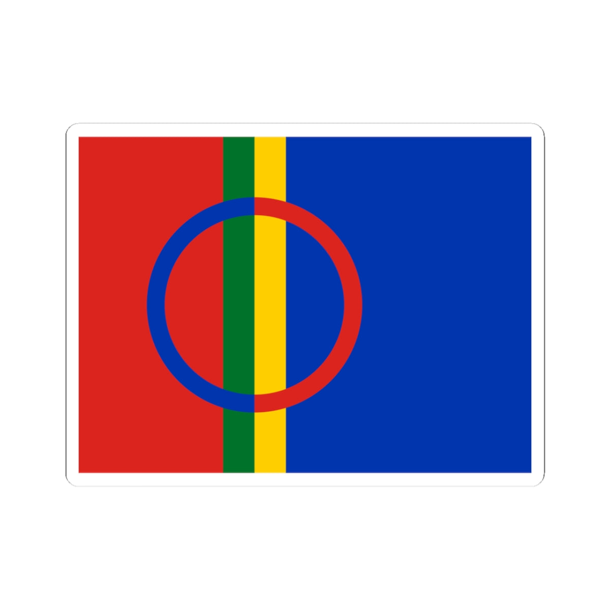 Sami flag (Sweden) STICKER Vinyl Kiss-Cut Decal