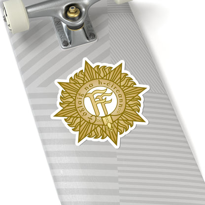 Badge of the Irish Defence Forces (Ireland) (Coat of Arms) STICKER Vinyl Kiss-Cut Decal