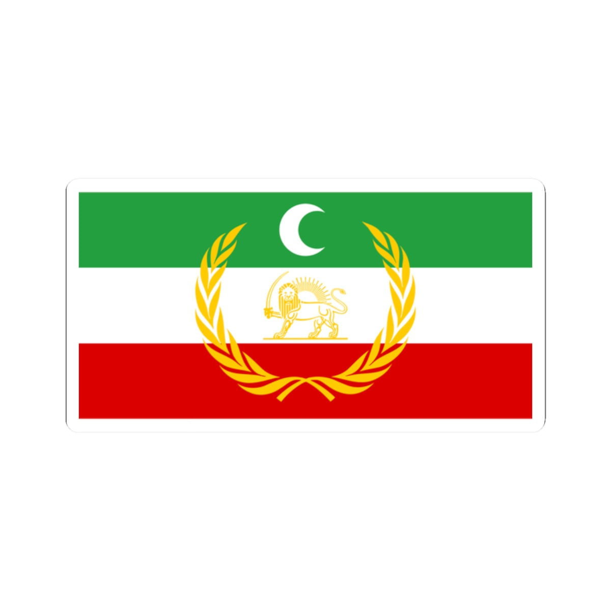 Azerbaijan peoples government flag (Iran) STICKER Vinyl Kiss-Cut Decal