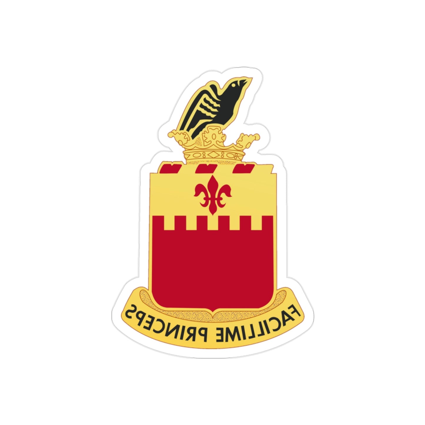 248th Artillery Regiment (U.S. Army) REVERSE PRINT Transparent STICKER-2" × 2"-The Sticker Space