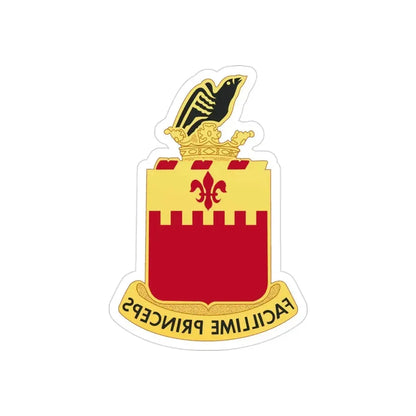 248th Artillery Regiment (U.S. Army) REVERSE PRINT Transparent Die-Cut STICKER 3 Inch Die-Cut Transparent - The Sticker Space