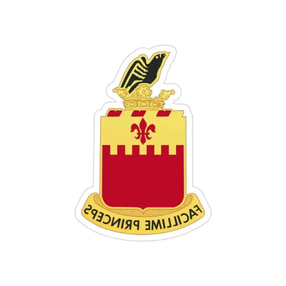 248th Artillery Regiment (U.S. Army) REVERSE PRINT Transparent Die-Cut STICKER 5 Inch Die-Cut Transparent - The Sticker Space