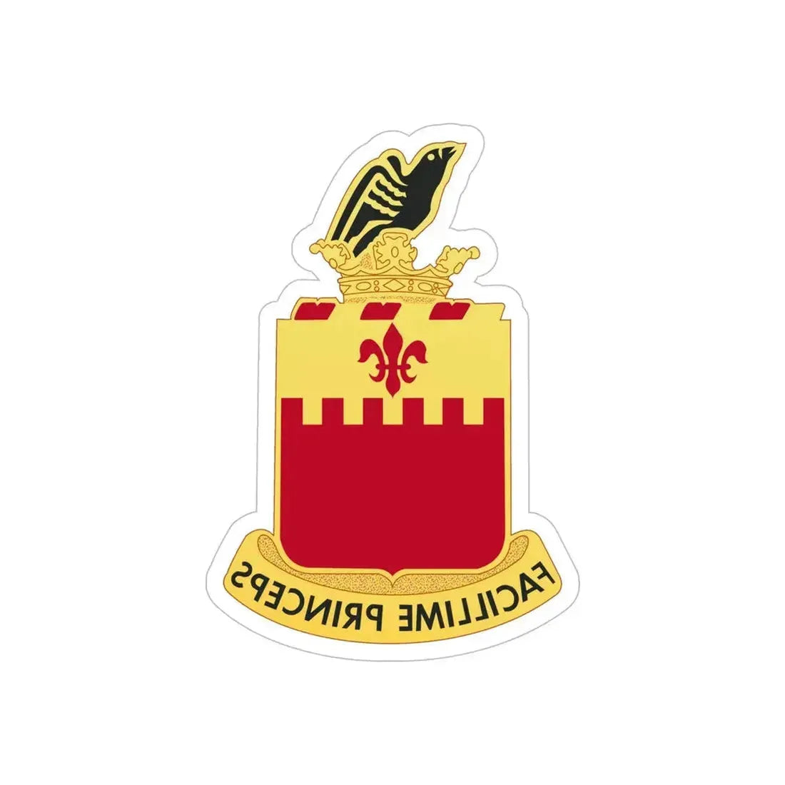 248th Artillery Regiment (U.S. Army) REVERSE PRINT Transparent Die-Cut STICKER - The Sticker Space