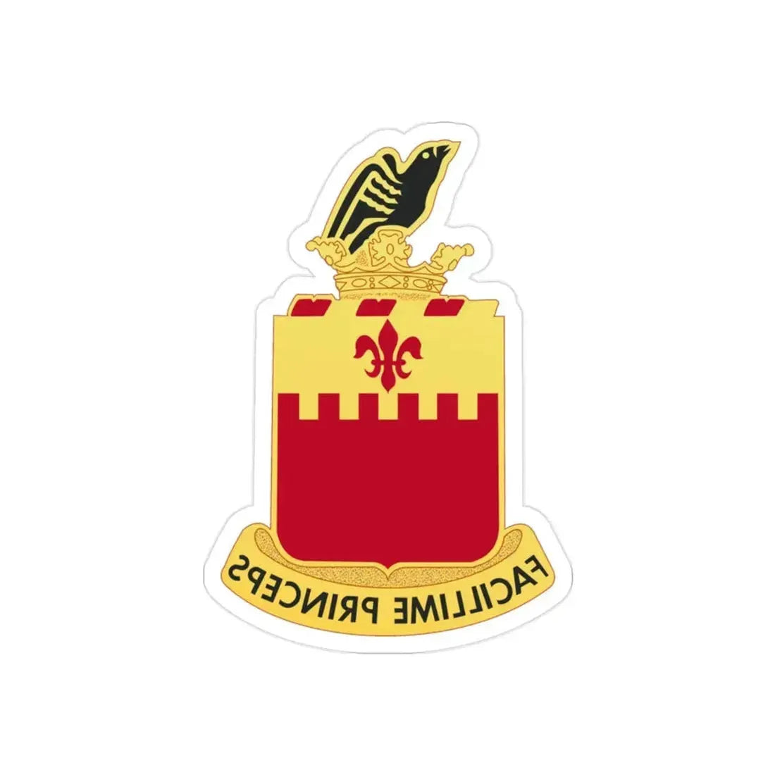 248th Artillery Regiment (U.S. Army) REVERSE PRINT Transparent Die-Cut STICKER - The Sticker Space