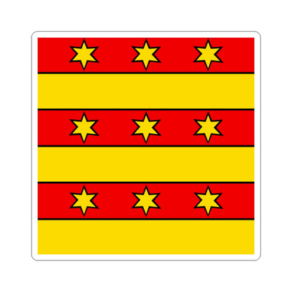 CHE Bezirk Rheinfelden Flag (Switzerland) STICKER Vinyl Kiss-Cut Decal