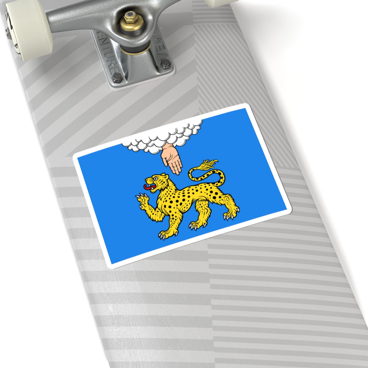 Flag of Pskov Pskov oblast (Russia) STICKER Vinyl Kiss-Cut Decal
