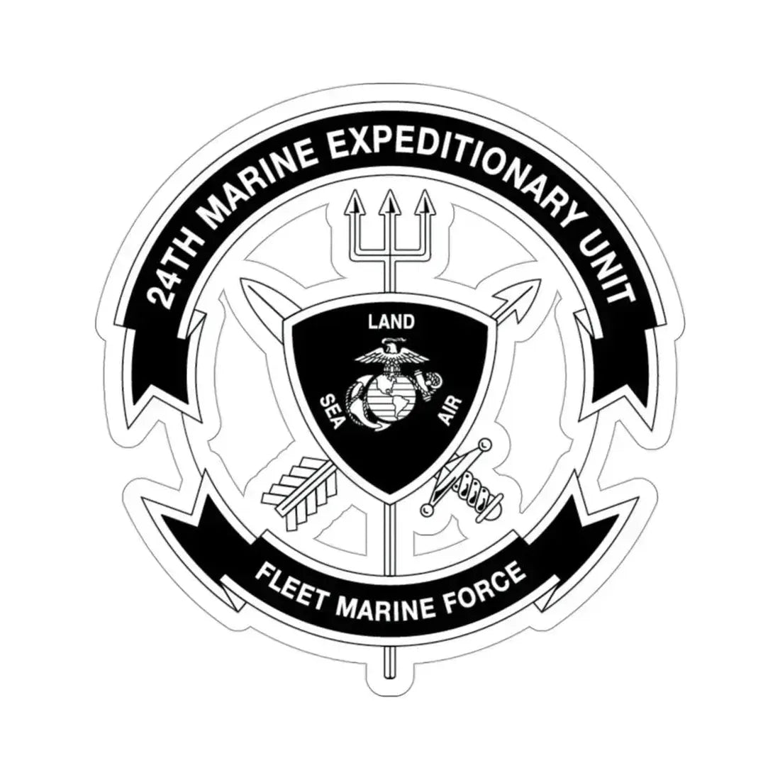 24th MEU BW (USMC) STICKER Vinyl Die-Cut Decal 3 Inch - The Sticker Space