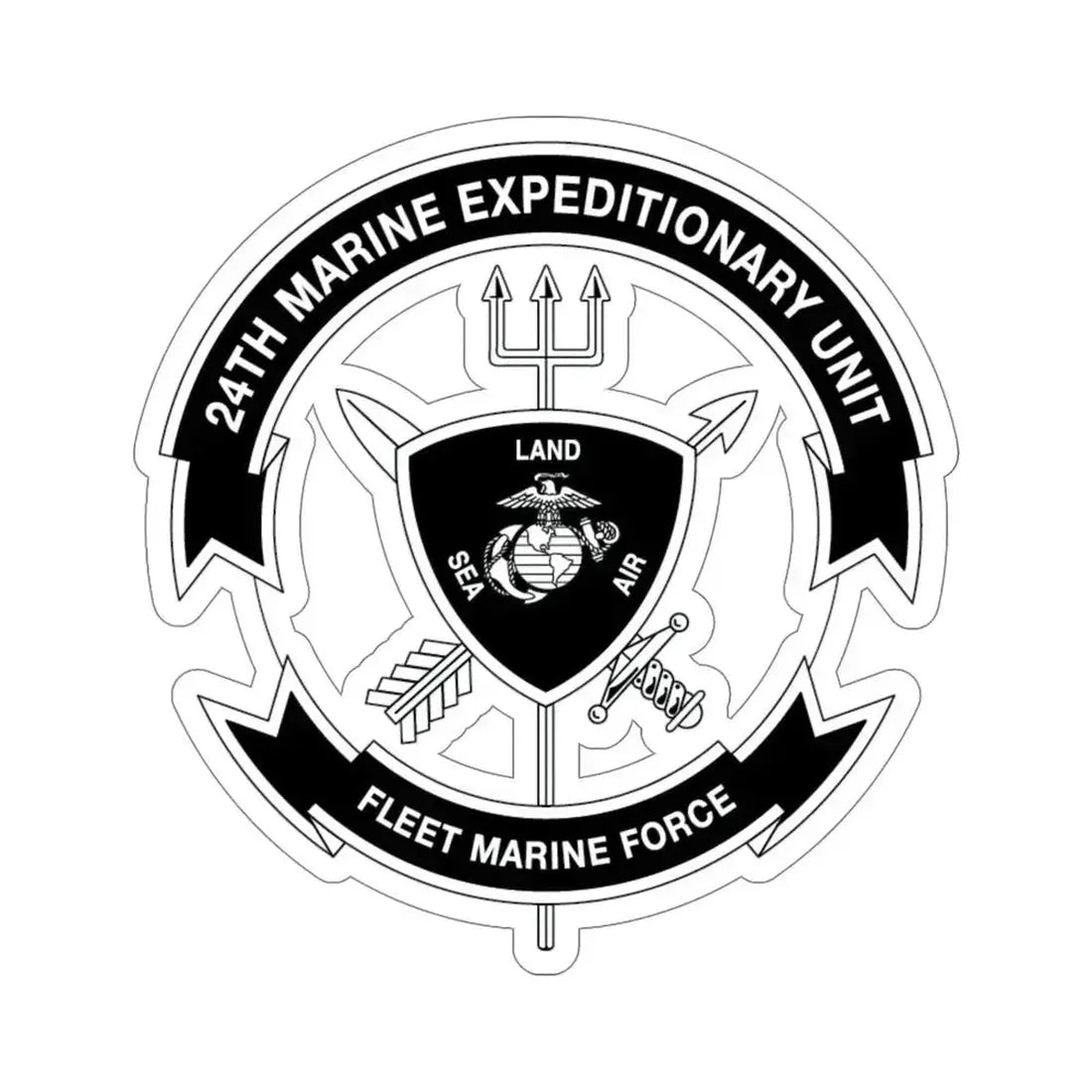 24th MEU BW (USMC) STICKER Vinyl Die-Cut Decal 6 Inch - The Sticker Space
