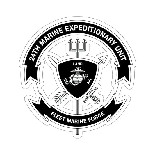 24th MEU BW (USMC) STICKER Vinyl Die-Cut Decal 6 Inch - The Sticker Space