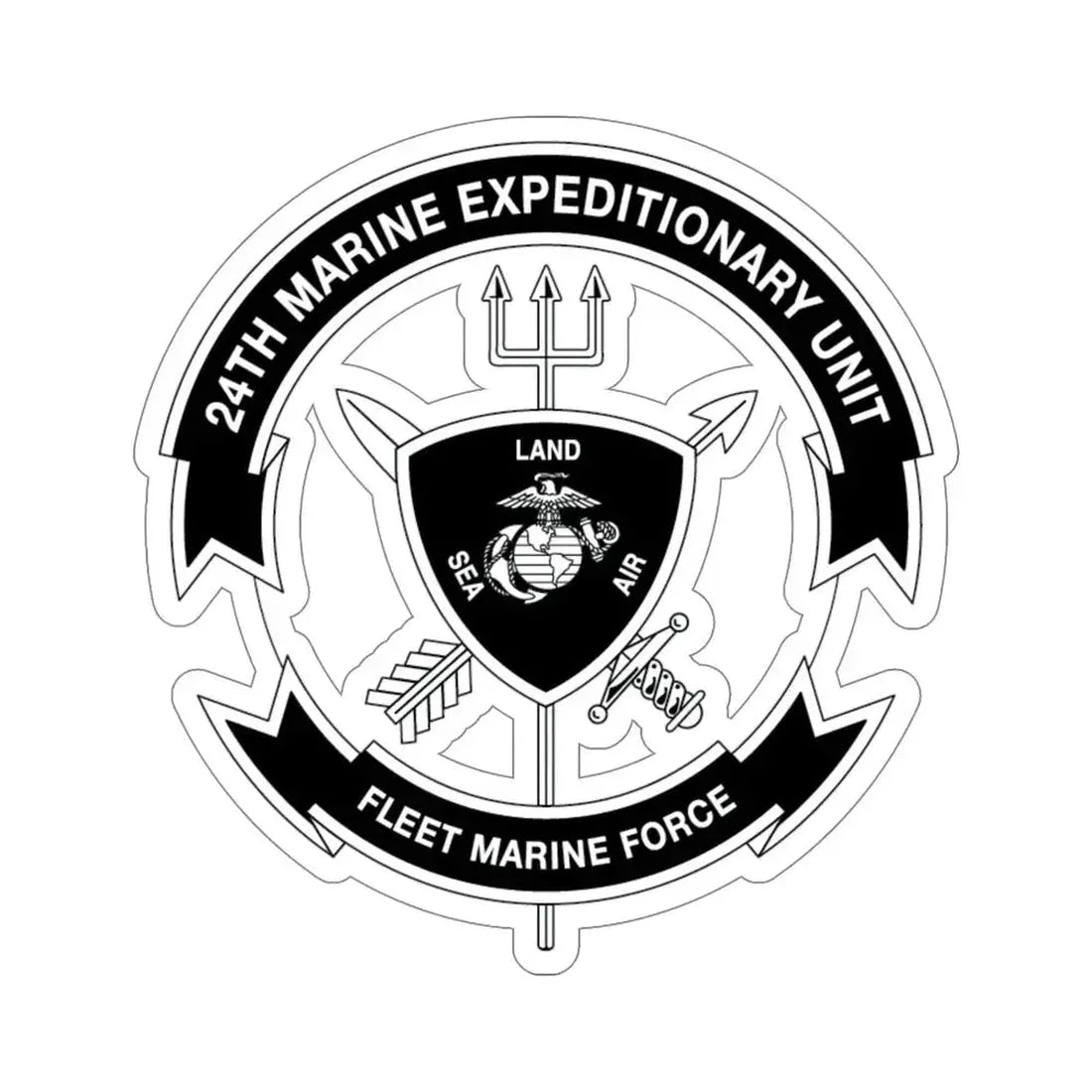 24th MEU BW (USMC) STICKER Vinyl Die-Cut Decal - The Sticker Space