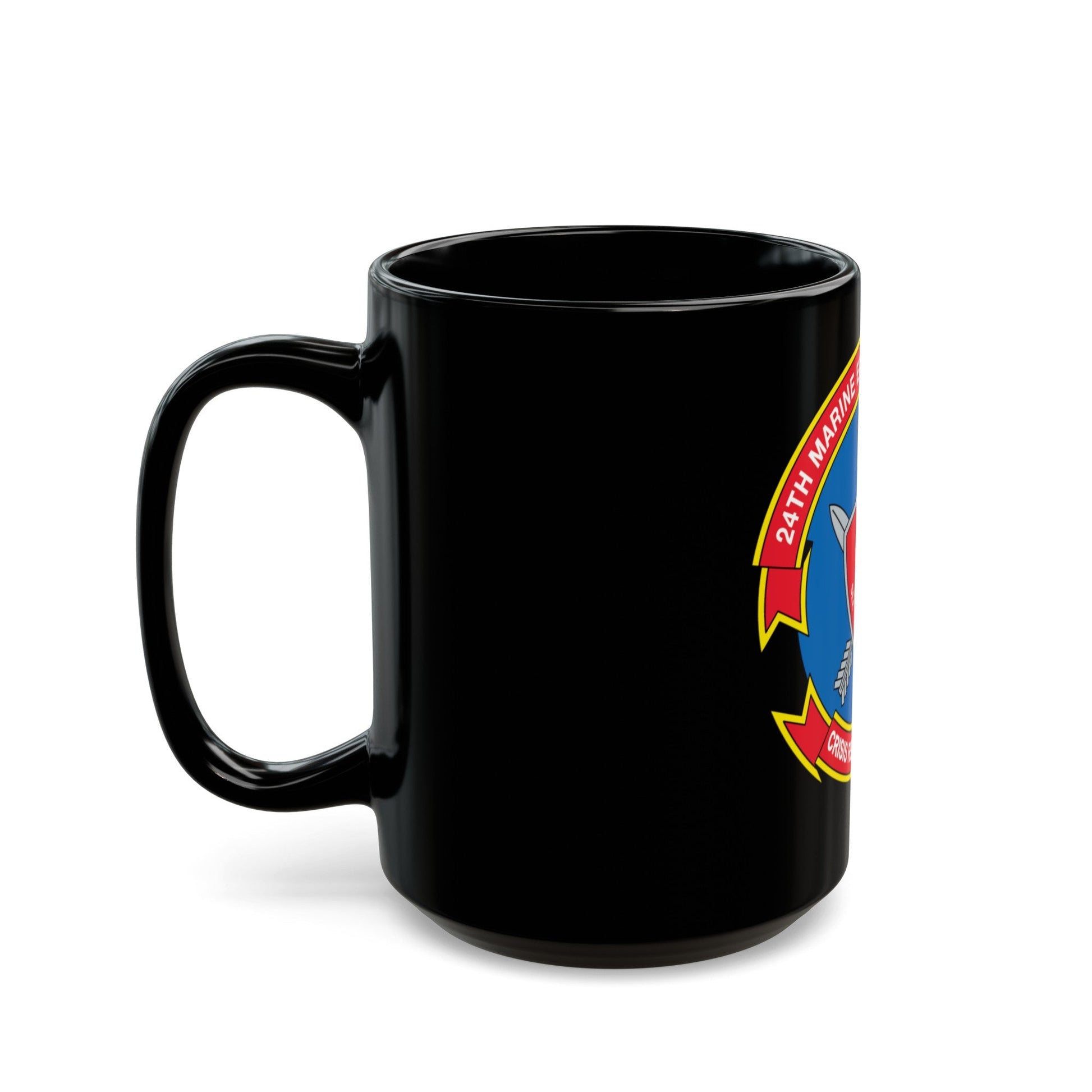 24th MEU Crisis Response Force (USMC) Black Coffee Mug-The Sticker Space